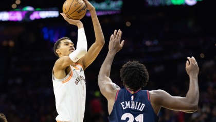 世界杯app下载-巴图姆：恩比德说文班无法打破盖帽纪录 因没人敢在他面前投篮